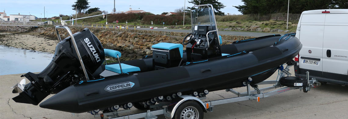 21 V PRO Commander turquoise remorque long